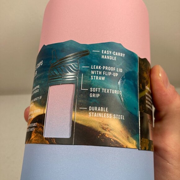 Hydragear 40oz Thermos Stainless Steel Design Pink Blue - NWT - Picture 11 of 12
